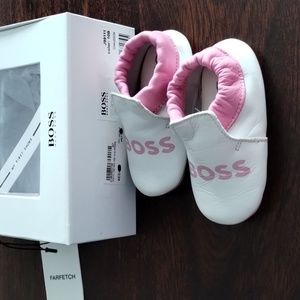 Baby girl shoes, leather, Hugo Boss
